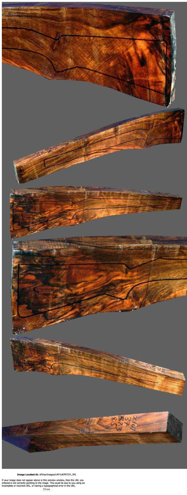 Turkish Walnut Rifle Blank (#X101)