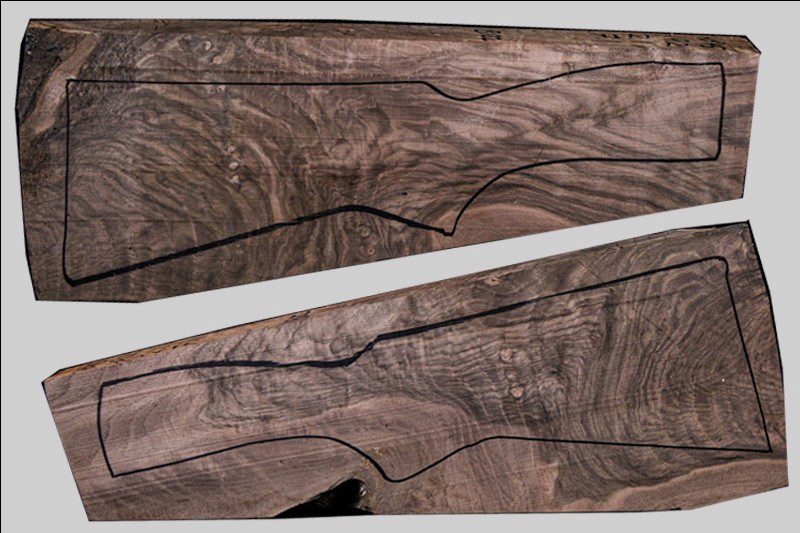 Turkish Walnut Shotgun Blank (#HB45)