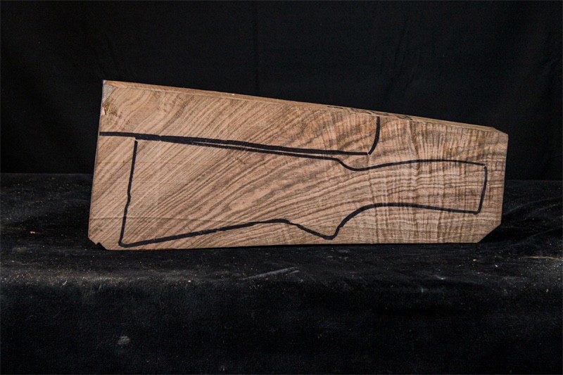 Turkish Walnut Shotgun Blank (#TP50)