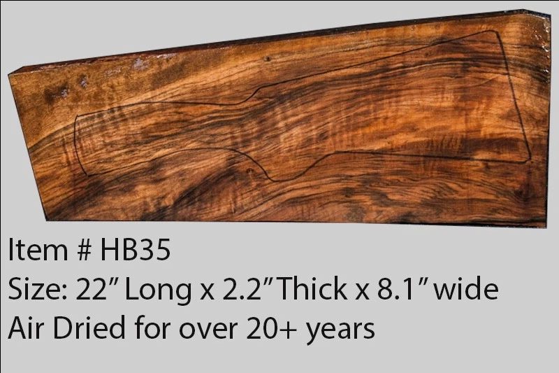 Turkish Walnut Shotgun Blank (#hb35)