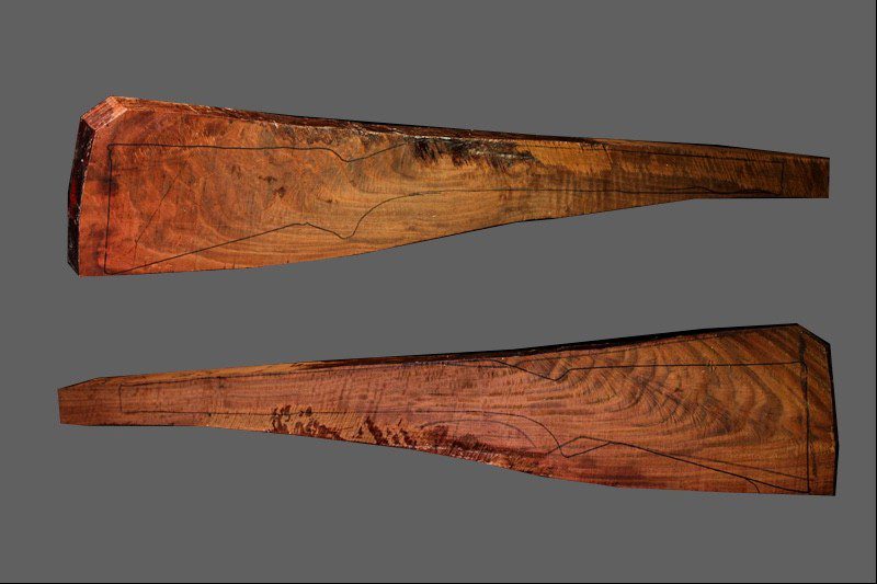 Claro Walnut Rifle Blank (#CL4)