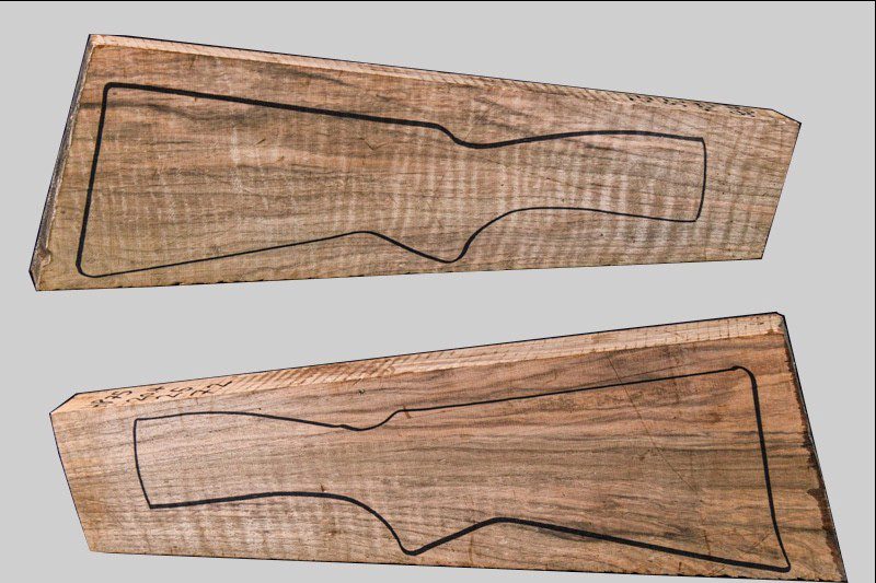 Turkish Walnut Shotgun Blank (#HB75)