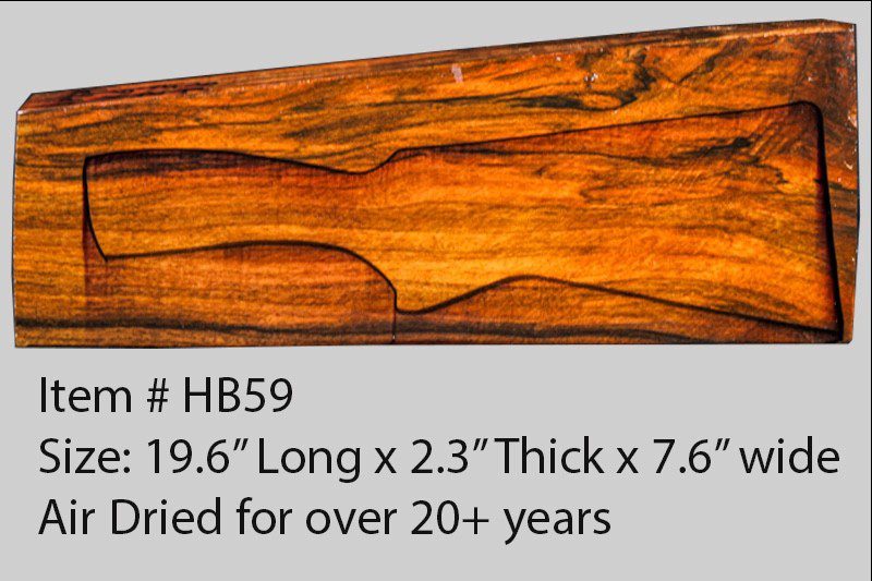Turkish Walnut Shotgun Blank (#HB59)