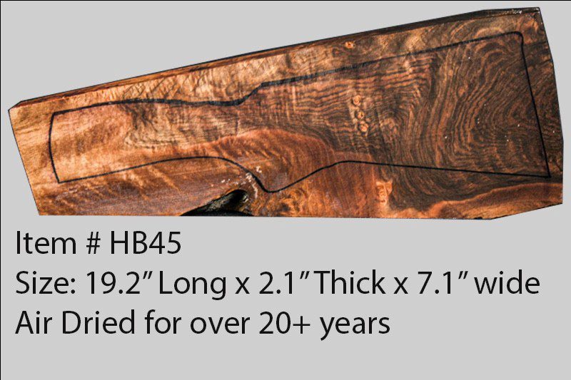 Turkish Walnut Shotgun Blank (#HB45)