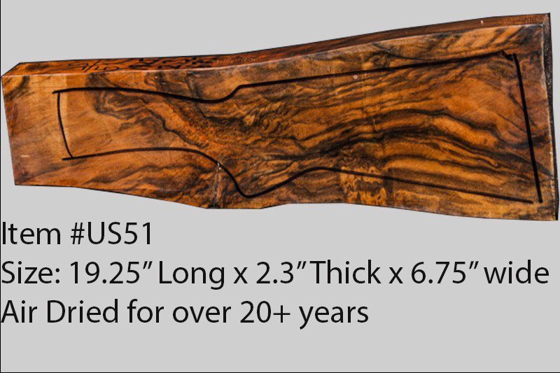 Turkish Walnut Shotgun Blank (#US51)