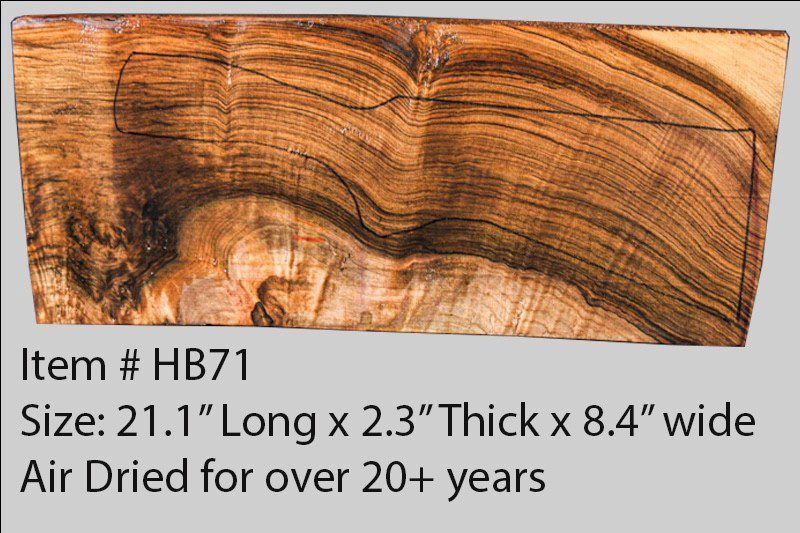 Turkish Walnut Shotgun Blank (#HB71)