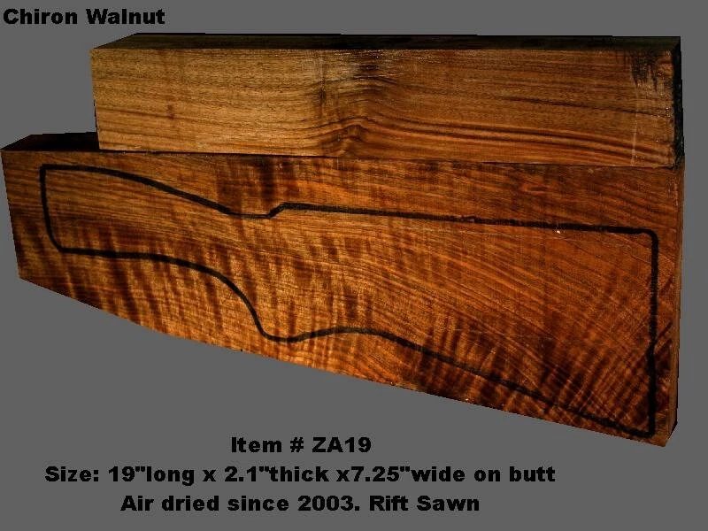Turkish Walnut Shotgun Blank (#ZA19)
