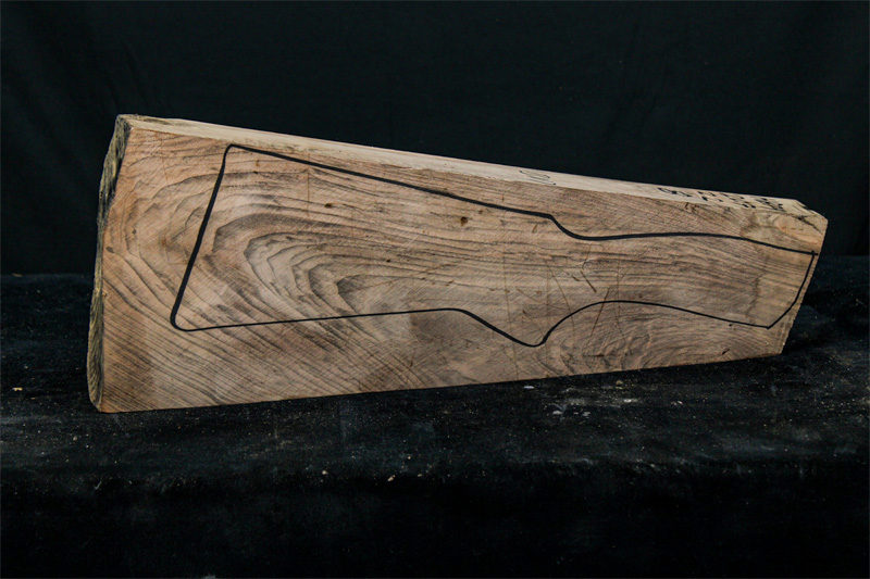 Turkish walnut stock blank (#hb79)