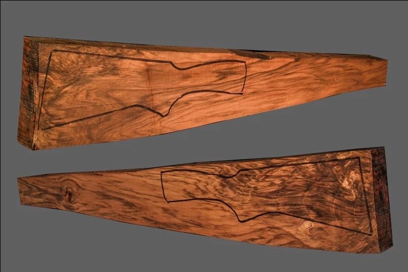 Turkish Walnut Shotgun Blank (#JA62)