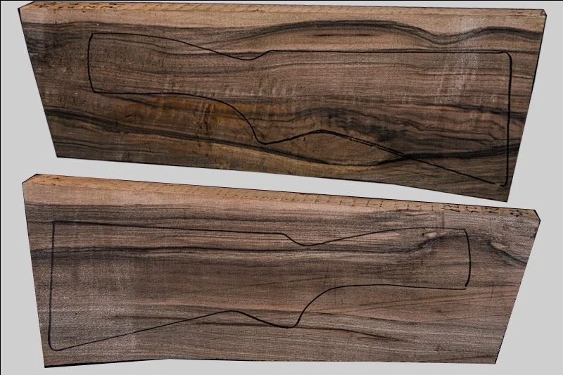 Turkish Walnut Shotgun Blank (#hb24)