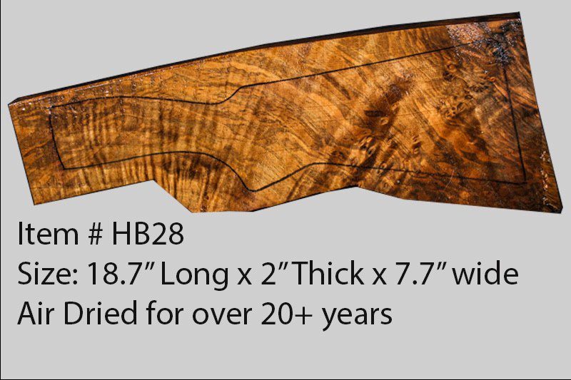 Turkish Walnut Shotgun Blank (#HB28)