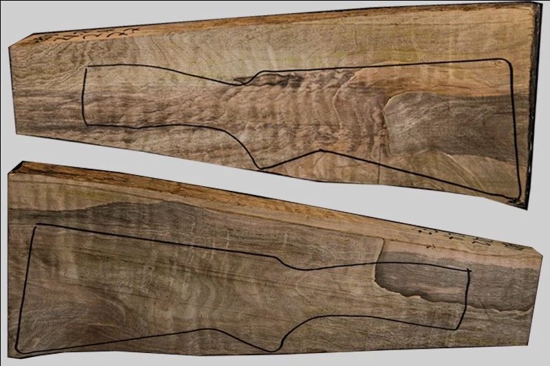 Turkish Walnut Shotgun Blank (#hb10)