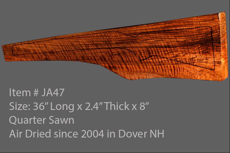 French Walnut Rifle Blank (#JA47)
