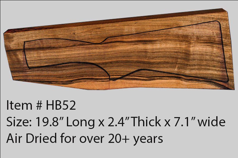 Turkish Walnut Shotgun Blank (#HB52)