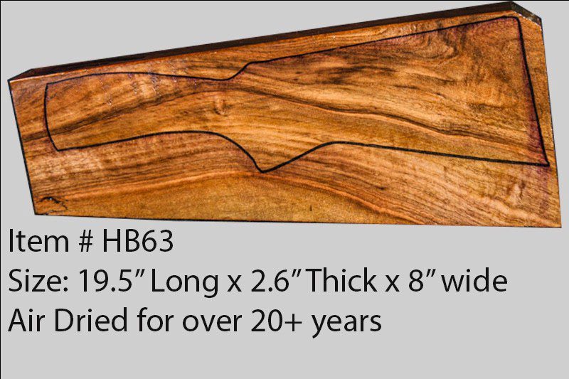 Turkish Walnut Shotgun Blank (#HB63)