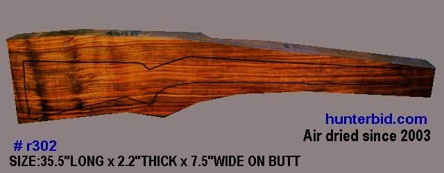 Turkish Walnut Rifle Blank (#r302)