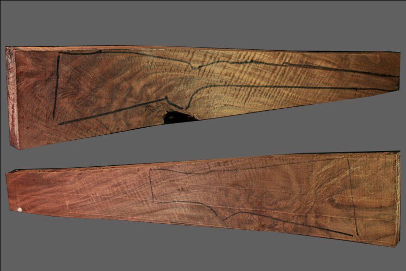 Claro Walnut Rifle Blank (#CL23)