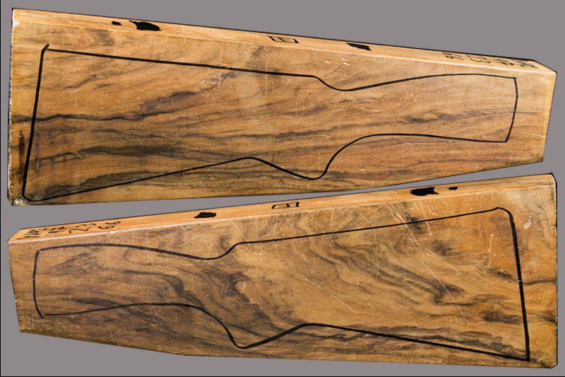 French Walnut Shotgun Blank (#XA91)