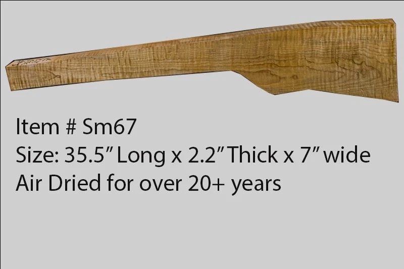 Sugar Maple Rifle Blank (#sm67)