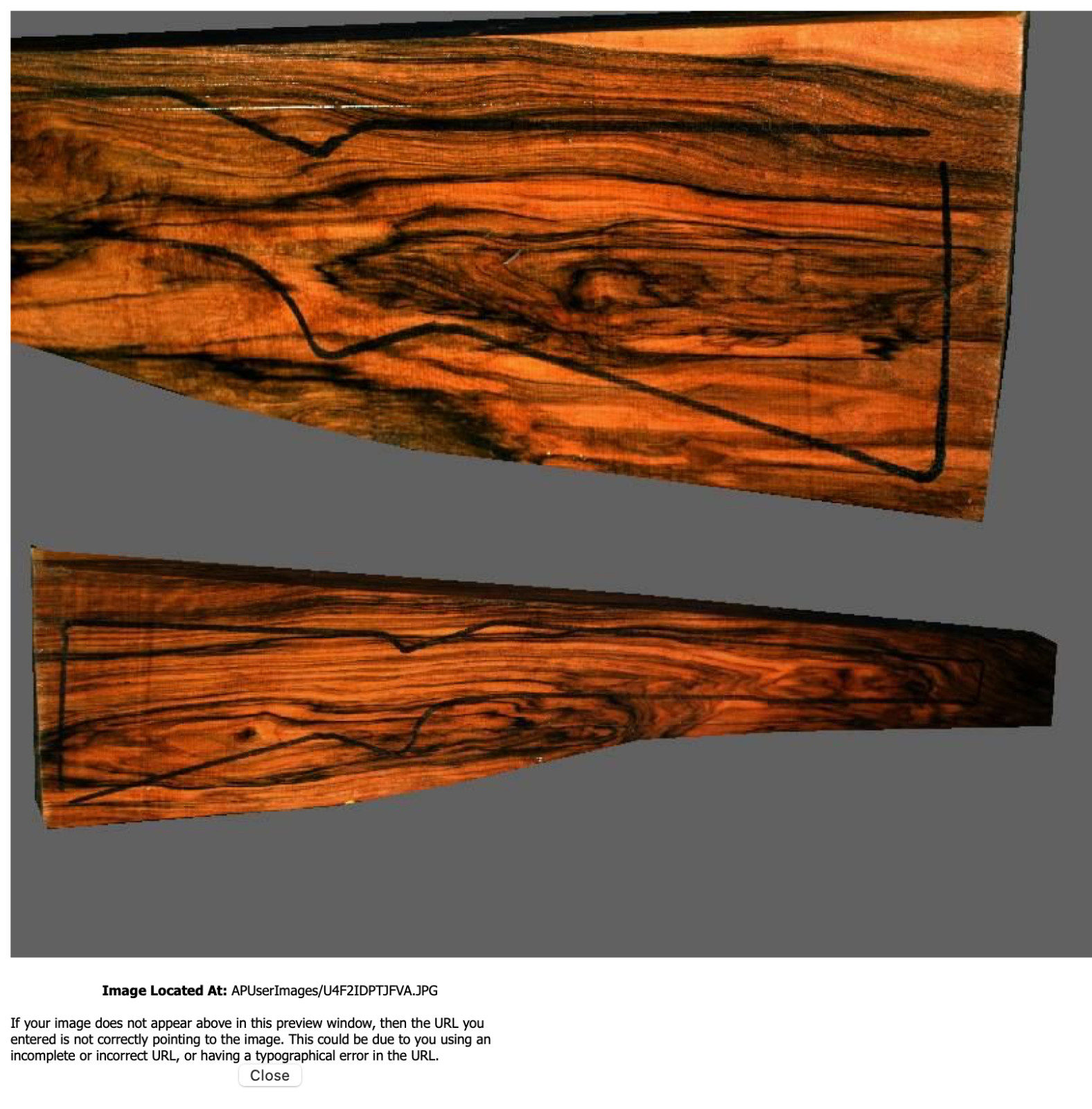 Turkish Walnut Rifle Blank (#FA17)