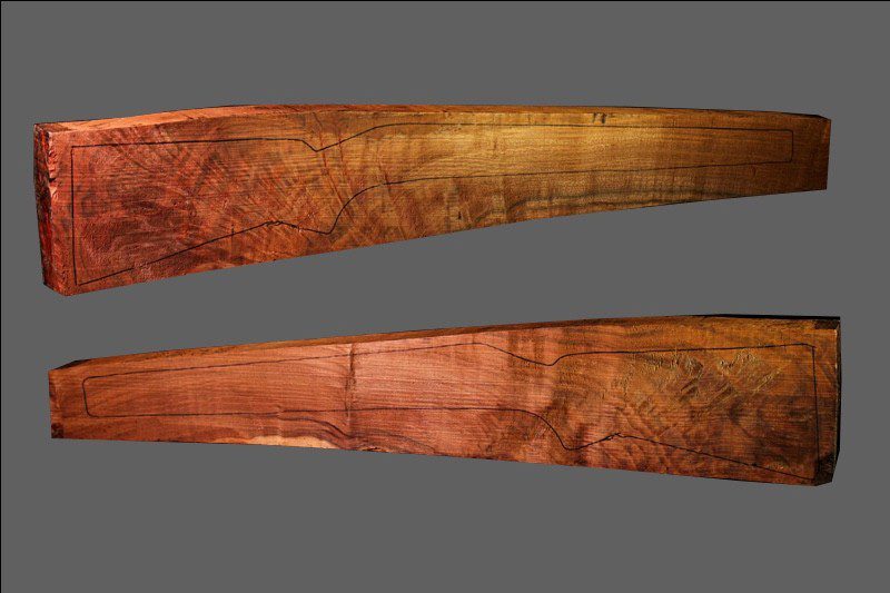 Claro Walnut Rifle Blank (#CL13)