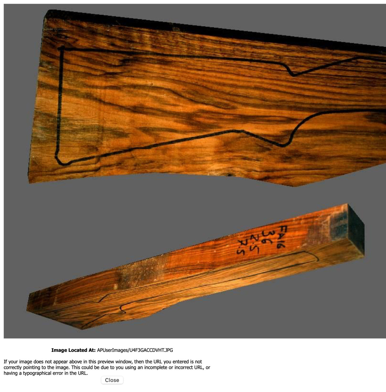 Turkish Walnut Rifle Blank (#FA16)