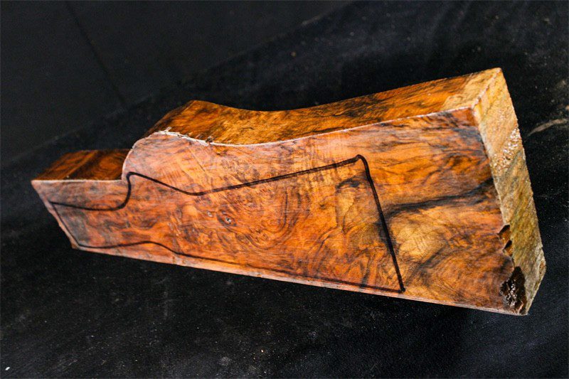 Turkish Walnut Shotgun Blank (#ZS48)