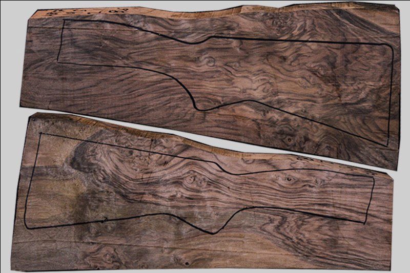 Turkish Walnut Shotgun Blank (#HB17)