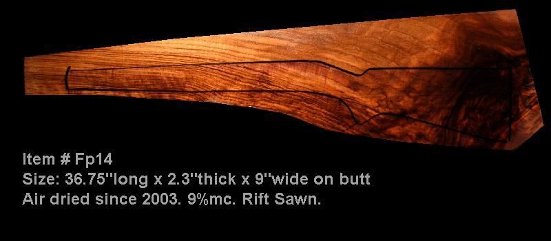 Turkish Walnut Rifle Blank (#FP14)
