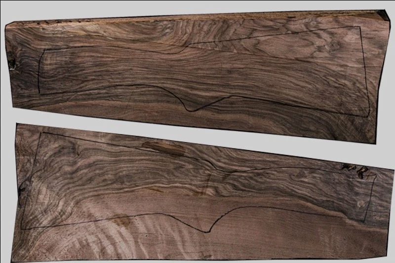 Turkish Walnut Shotgun Blank (#hb1)