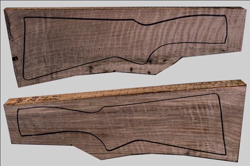 Turkish Walnut Shotgun Blank (#hb51)
