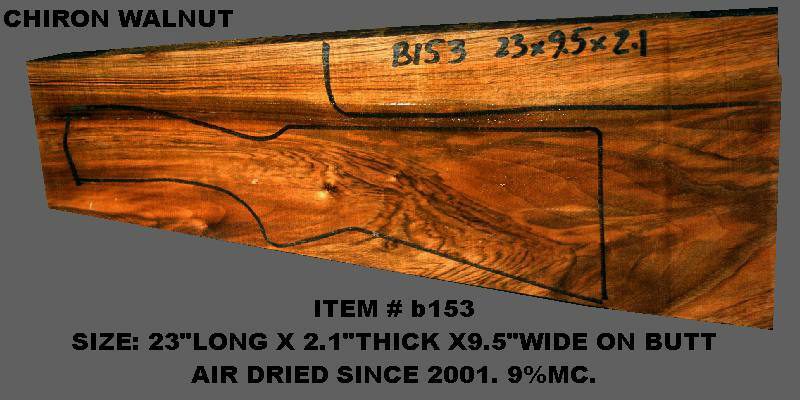 Turkish Walnut Shotgun Blank (#B153)