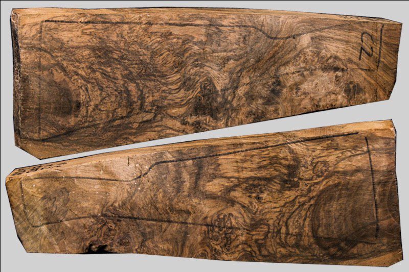 Exhibition Turkish Walnut Shotgun Blank (#XA109)