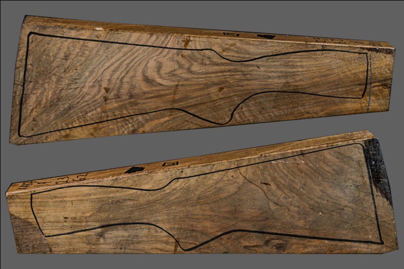 French Walnut Shotgun Blank (#XA37)