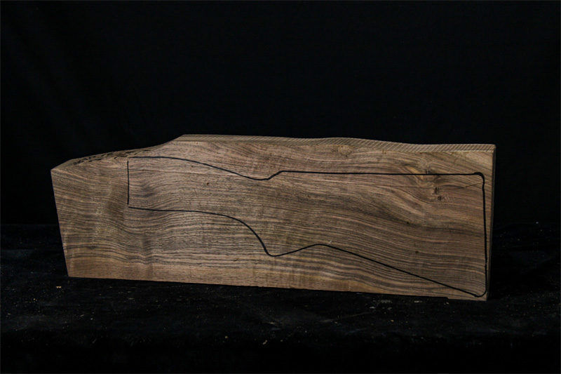 Turkish Walnut Shotgun blank (#hb83)