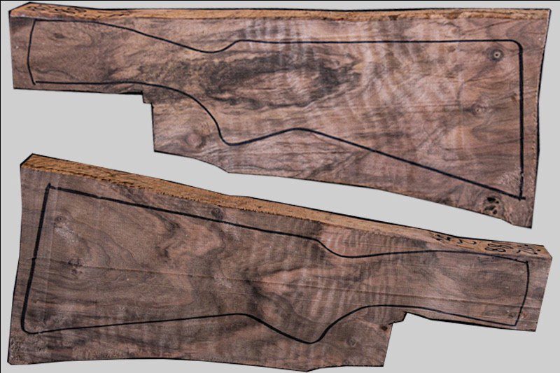 Turkish Walnut Shotgun Blank (#HB12)