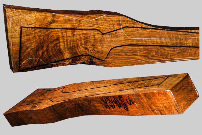 Turkish Walnut Rifle Blank (#LI30)