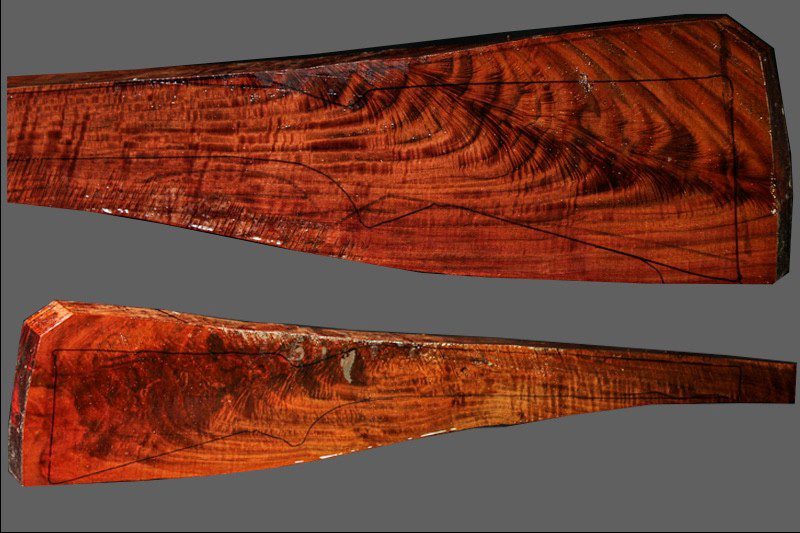 Claro Walnut Rifle Blank (#CL4)