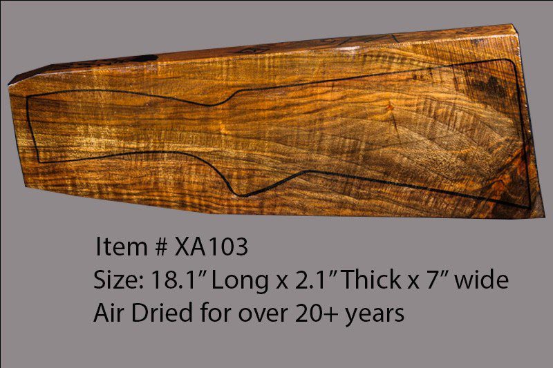 Turkish Walnut Shotgun Blank (#XA103)
