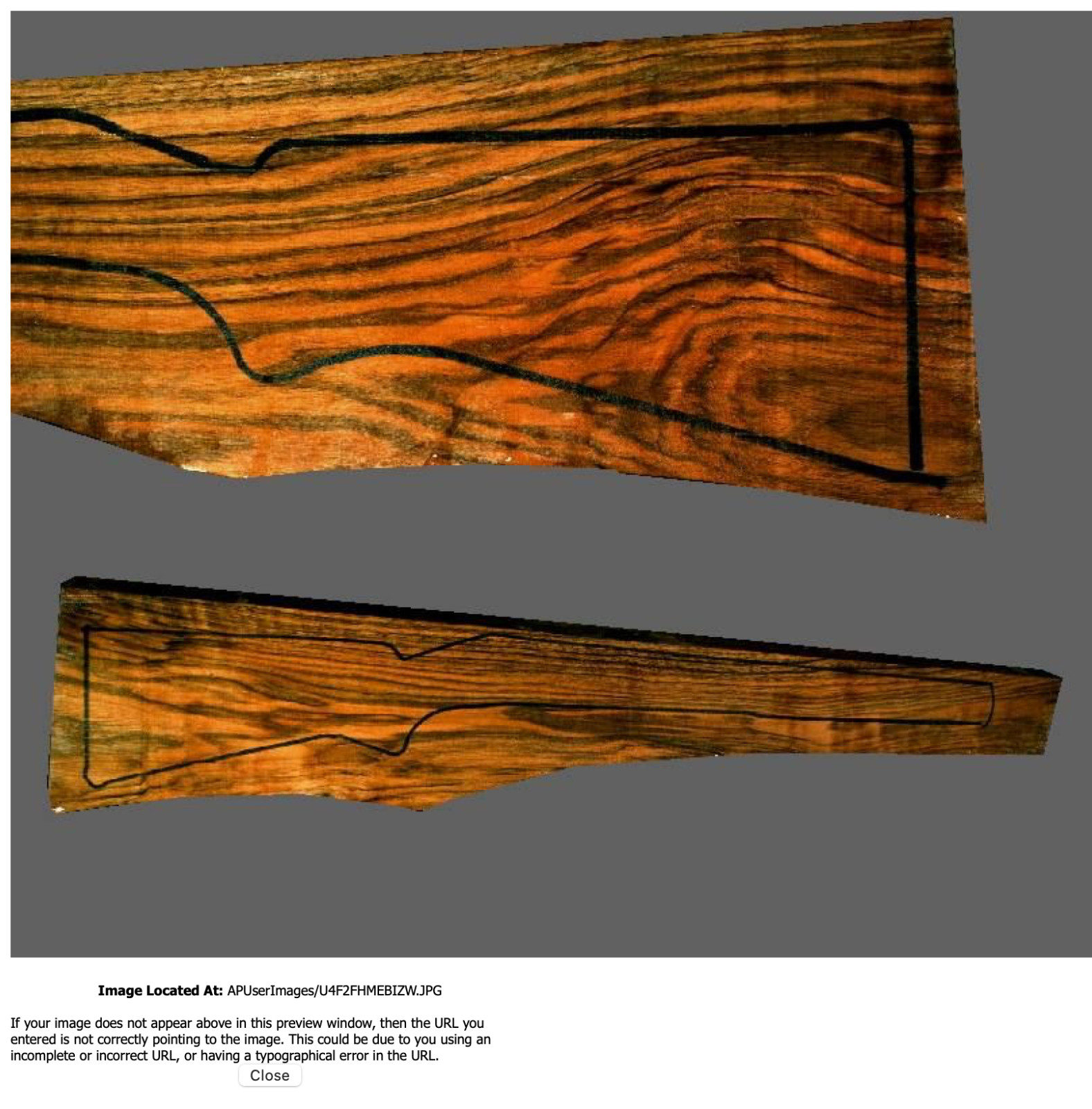 Turkish Walnut Rifle Blank (#FA16)