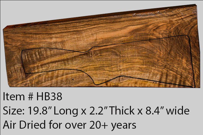 Turkish Walnut Shotgun Blank (#HB38)