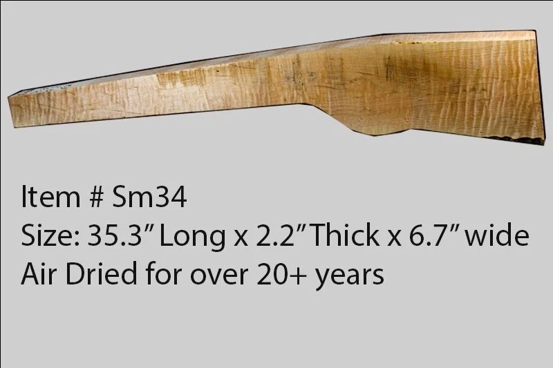 Sugar Maple Rifle Blank (#sm34)