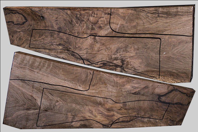 Turkish Walnut Shotgun Blank (#HB46)