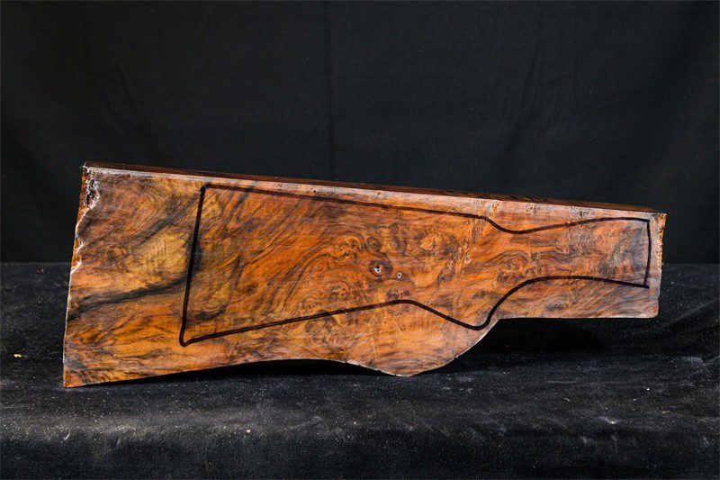 Turkish Walnut Shotgun Blank (#ZS48)