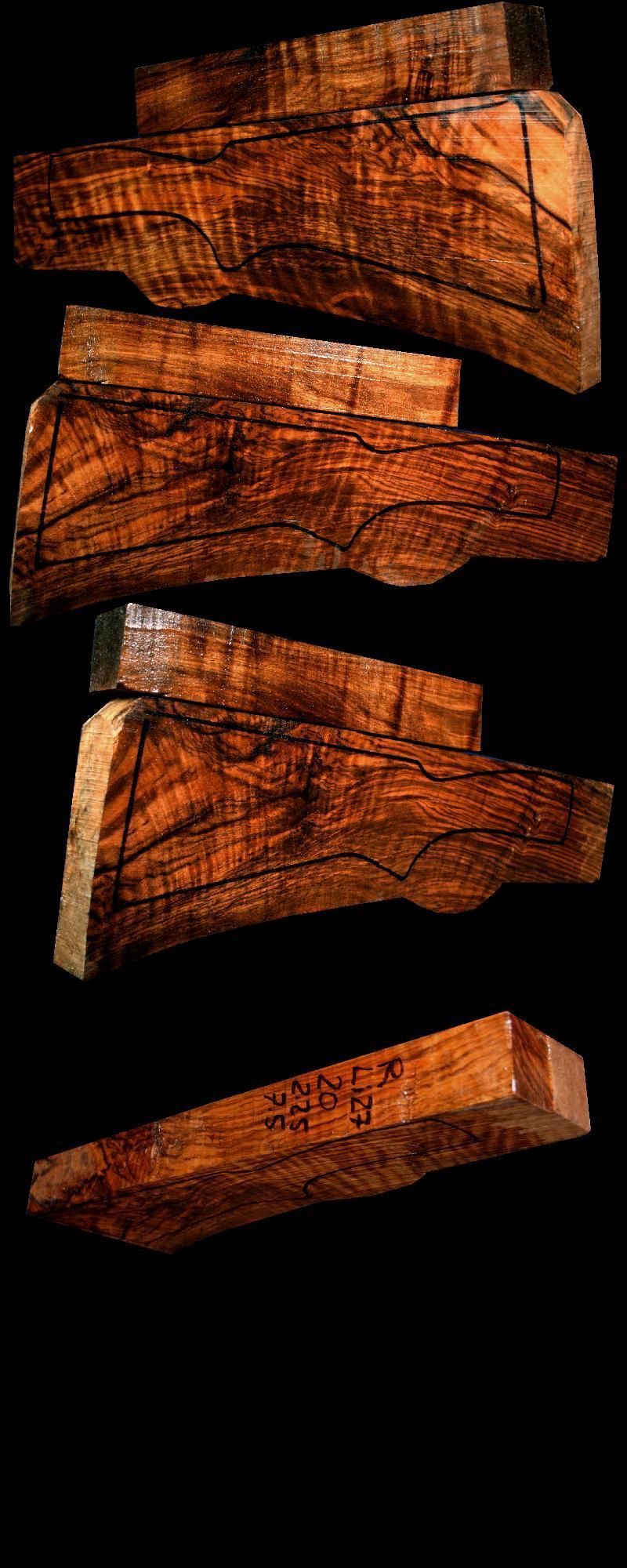 Turkish Walnut Shotgun Blank Set (#Li27)
