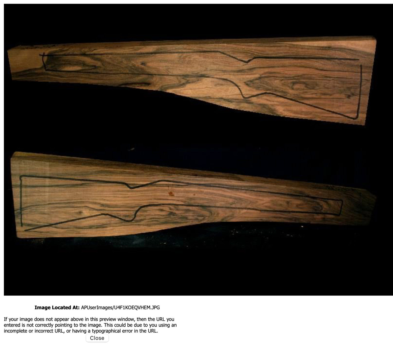Turkish Walnut Rifle Blank (#FA17)
