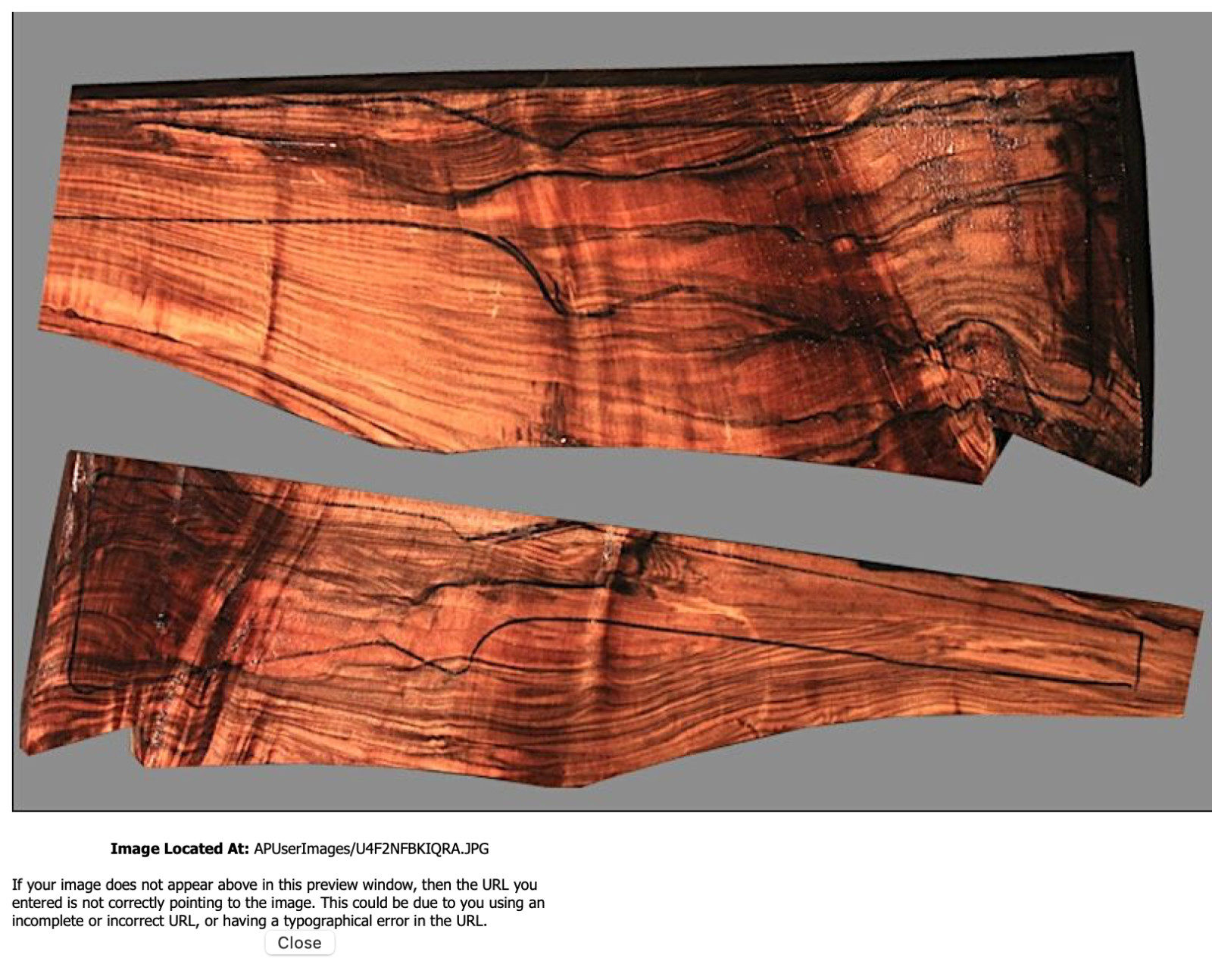 Turkish Walnut Rifle Blank (#JA34)