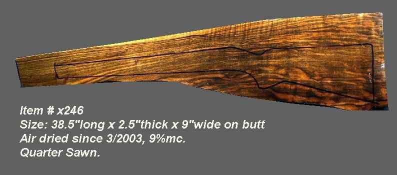 Turkish Walnut Rifle Blank (#x246)