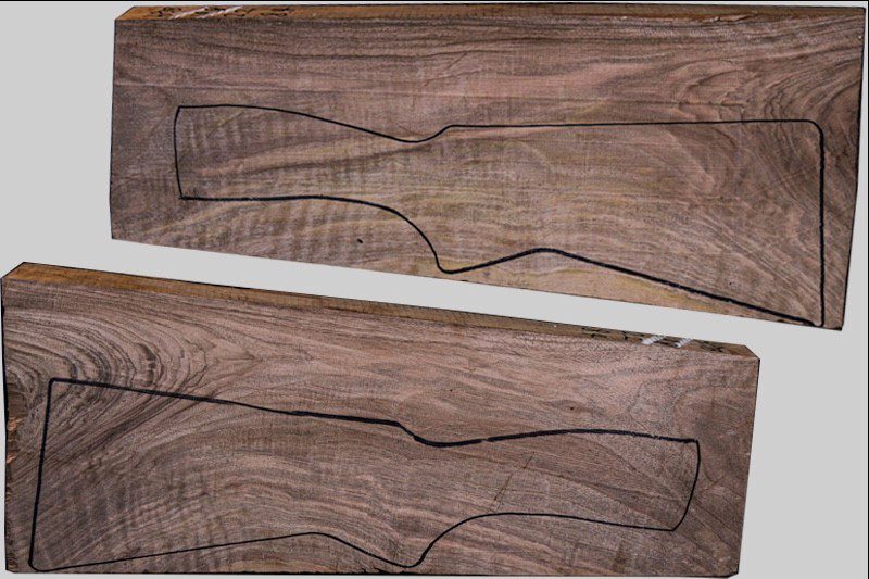 Turkish Walnut Shotgun Blank (#HB38)