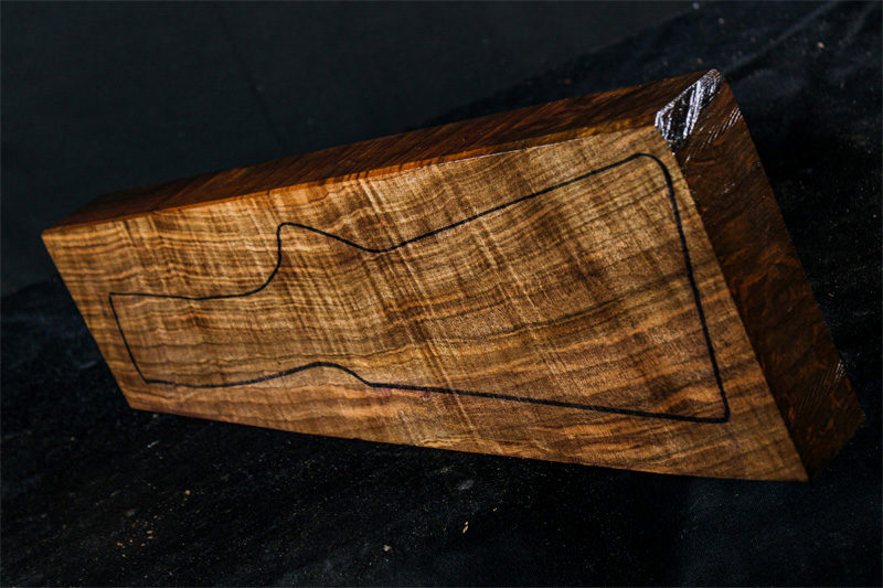 Turkish Walnut Shotgun Blank (#hb84)